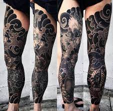 Japanese Leg Sleeve Tattoo By Ym Horimaroo Japaneseink Japanesetattoo Irezumi Tebori Bngink Bla Japanese Leg Tattoo Japanese Sleeve Tattoos Leg Tattoos