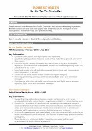 air traffic controller resume samples