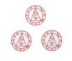 Silent Hill Seal Of Metatron Coaster Set Of 3 Loot Gaming Exclusive Silenthill Lootgaming Lootcrate Sealofmetatron Coast Silent Hill Coaster Set Antiques