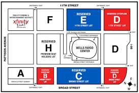 wells fargo center parking tips deals maps spg