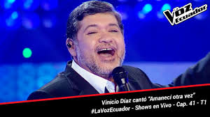 Vinicio Díaz cantó “Amanecí otra vez”