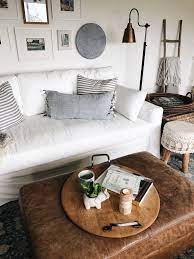 My House Tour Pottery Barn Living Room Slipcovered Sofa Room Inspiration