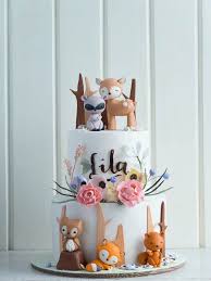 Pin By Elfinha Com On Bolos Animal Baby Shower Cake Baby Shower Cakes Baby Shower Woodland Theme