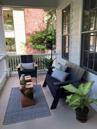 Emmet Tall Sofa Modern Outdoor Sofas Sectionals Modern Outdoor Furniture Room Board In 2021 Porch Furniture Layout Front Porch Furniture Patio Decor