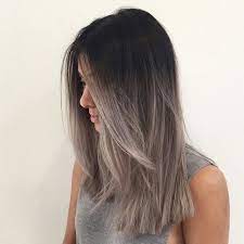 Pin By Neda Ansari On Colorful Hair Hair Styles Grey Ombre Hair Hair Color Balayage