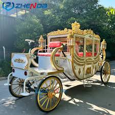 White Wedding Victoria Horse Buggy ...