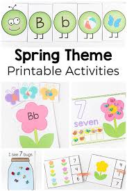 This spring activities for kindergarten pack includes 21 literacy and math activities with an adorable spring theme. Spring Theme Activities For Preschool