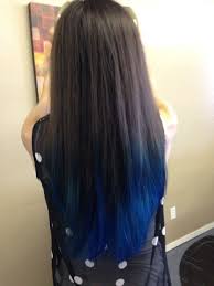 You may find it useful to section your hair with small butterfly clips, so you can apply the dye evenly. Miss My Blue Hair I M Going To Get It Done Like This Again This Summer Blue Ombre Hair Blue Tips Hair Hair Styles