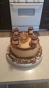 21st Birthday Mini Liquor Bottle Cake Hennessey Infused Cake With Mini Henney Bottles On Top Drunken Desserts Liquor Cake Homemade Cakes