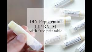diy lip balm free printable you