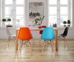 Molded Plastic Side Chair With Wood Legs Woven Dining Chairs Funky Dining Room Dining Room Chairs