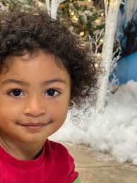 Children's Christmas presentation photo