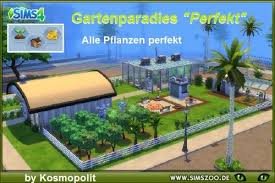Blackys Sims 4 Zoo Perfekt Garden Paradise By Kosmopolit Sims 4 Downloads Sims Sims 4 Garden