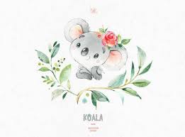 Koala Little Animals Watercolor Clipart Australia Koala Etsy Koala Drawing Koala Illustration Watercolor Animals