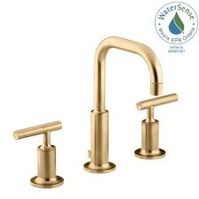 Kohler Purist 8 In Widespread 2 Handle Mid Arc Water Saving Bathroom Faucet In Vibrant Modern B Bathroom Faucet Salle De Bains Principale Salle De Bain Design
