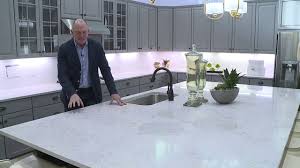 This is a manufactured stone that comes in a nearly endless array of colors and patterns, which gives you a lot of design versatility. Quartz Vs Granite Youtube