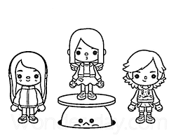 Black and white images toca boca life for girls and boys. Free Printable Toca Life World Coloring Page Free Printable Coloring Pages For Kids