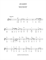 Hubert Parry Jerusalem Sheet Music Pdf Notes Chords Classical Score Piano Vocal Guitar Right Hand Melody Download Printable Sku 18578