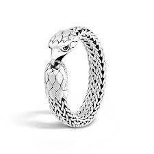 Legends Eagle 15mm Station Bracelet In Silver