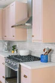 Beautiful Soft Blush Kitchen From Studio Diy Kitchen Renovation Pink Kitchen Cabinets Kitchen Colors