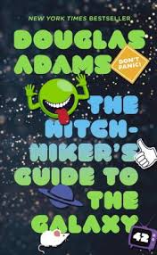 The hitchhiker hitchhikers guide douglas adams star trek new scientist guide to the galaxy penguin books lonely planet cover design. The Hitchhiker S Guide To The Galaxy Indiebound Org