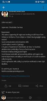 Previously called business hub sdn bhd, the company was founded by james yeap hin ka in may 1994 as a corporate vehicle mainly for business advisory services. Shimmler On Twitter Hi Peeps Open Vacancy Available Hit Me Up With Your Resume Or Maybe Anybody You Know That Might Be Interested Hashima Jesmi Capitamalaysia Com Mohonretweet Https T Co 3xcvw6kpdt