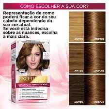 Resultando em cabelos vibrantes e bem tratados. Comprar Coloracao Imedia Excellence Creme 5 3 Castanho Claro