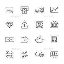 Finance Line Icons Line Icon Money Icons Finance Icons