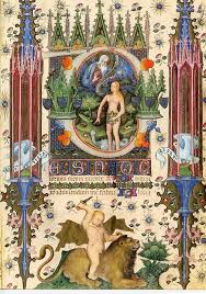Articles Similaires A Vintage De Jardin D Eden Eve Eclaire Impression Art Medieval Manuscrit Bible Adam Et Eve Genes Avec Images Art Medieval Les Arts Peinture Renaissance
