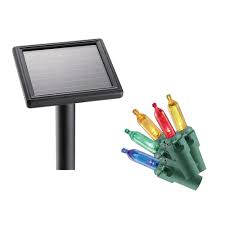 Solar Christmas Lights Christmas Decorations The Home Depot