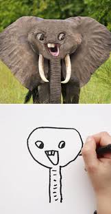 Dad Shows What Kid S Drawings Would Look Like In Real Life And They Re Terrifying Funny Kid Drawings Funny Drawings Drawing For Kids