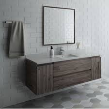 wall hung modern bathroom vanity set