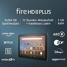 The fire hd 8 has always been a handy tablet for consuming amazon video content, ebooks and music, and it's still particularly useful for prime members. Fire Hd 8 Plus Tablet 8 Zoll Hd Display 32 Gb Schiefergrau Mit Werbung Unser Bestes 8 Zoll Tablet Fur Unterhaltung Unterwegs Amazon De Amazon Devices