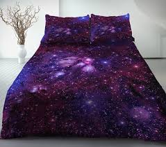 Frequent special offers and discounts up to 70% off for all products! Purple Galaxy Bedding Set Galaxy Bed Set Single Twin Double Full Queen King Sizes Galaxy Bedding Bedding Sets Queen Bedding Sets