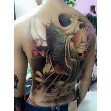 Những hình xăm cá chép hóa rồng kín lưng đẹp, thời thượng. Hinh XÄƒm Dan Kin LÆ°ng Cao Cáº¥p Ca Chep Mau 34x48cm Táº·ng Báº¯p Tay Xinh Giáº£m Chá»‰ Con 120 000 Ä'