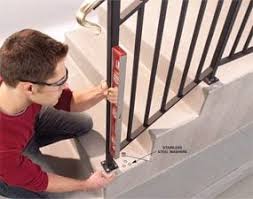 Adding a handrail to your concrete steps can seem overwhelming if you're not sure what to do. 3ufwlfccdyjwzm