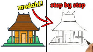Rumah joglo kuno full ukiran kuno market place. Menggambar Rumah Joglo Youtube Cute766