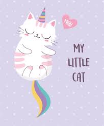 Check spelling or type a new query. Sleeping Cat With Rainbow Horn And Tail Cartoon Animal Funny Character 1825302 Vector Art At Vecteezy