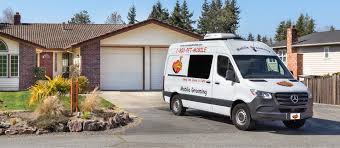 Aussie pet mobile comes to you and offers a complete range of dog grooming services. Fg71jhkurbrckm