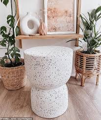 Bunnings Warehouse Is Selling Marble Style Terrazzo Stools For Just 79 Daily Mail Online