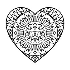 Beautiful hearts adorn this valentine's mandala. Heart Mandala 2 Coloring Page Free Printable Coloring Pages For Kids