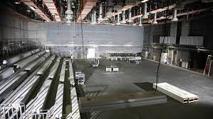 This stage includes a client lounge on the stage, a makeup/wardrobe area in the upper mezzanine. Bufa Studio 5