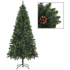 Ce qui laisse des vides et montre son mât axial sans poser certaines décorations. Sapin De Noel Artificiel Avec Pommes De Pin Vert 180 Cm