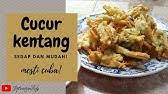 Shallow fry in extra oil until golden. Potato Fritters Recipe Resepi Cucur Kentang Rangup Youtube