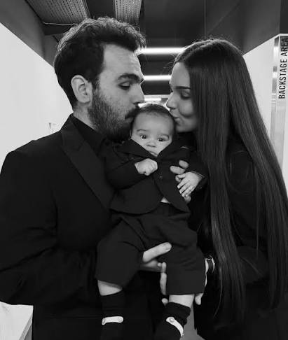 Sweet photos of a beautiful family @ignazioboschetto @michbertolini and baby  Gabrielle❤️🥰❤️I think the baby looks more like Ignazio.😊 @ilvolomusic  #ignazioboschetto #ilvolomusic #family #love #grandeamore