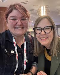 I was just minding my own business this morning as I was walking around the  CSUN Assistive Technology Conference when I...saw...her! One of my biggest  heroes and inspirations in the digital accessibility