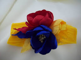 Balaca Con Los Colores De La Bandera De Colombia Accesorios Para Cabello De Ninas Lazo Para El Pelo De Ninos Lazos De Cinta