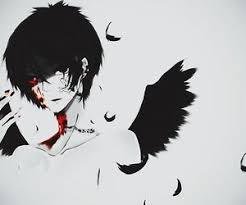 Anime Angel With Black And White Wings Pin By Brsyll On Animeblack Dark Anime Guys Evil Anime Dark Anime