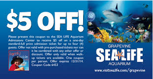 Sea Life Aquarium Grapevine Coupon Family Eguide Sea Life Life Rainy Day Fun