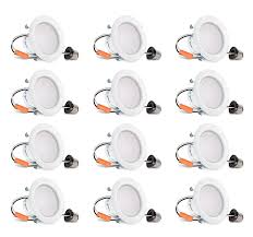 Hyperikon 4 Inch Led Recessed Lighting Dimmable Downlight 9w 65w Equivalent 4000k Cri94 Recessed Lighting Retrofit Recessed Lighting Led Recessed Lighting